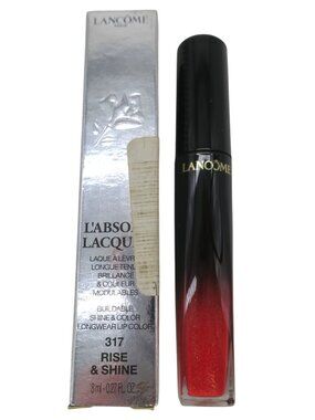 Lancome L'absolu Lacquer Longwear Lip Gloss 317 Rise & Shine